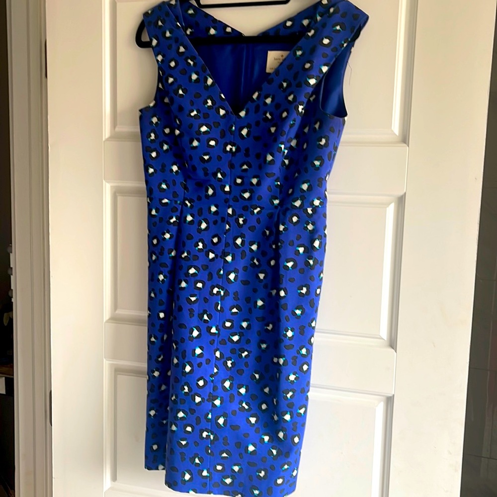 Kate Spade cocktail dress with leopard pattern
